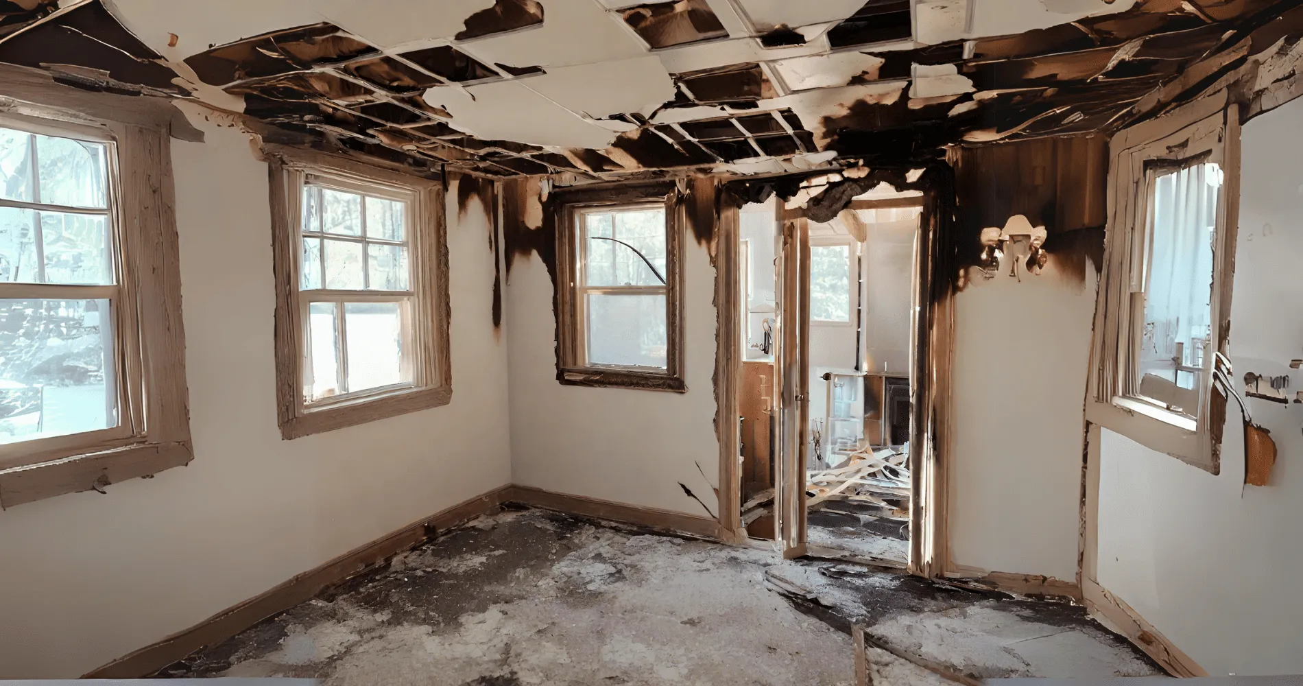 Fire & Smoke Damage Restoration crew working in Steubenville, OH - Independent Restoration Services